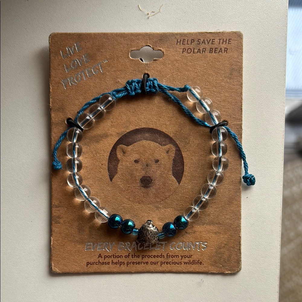Live Love Protect Bracelet - Polar Bear 🐻‍❄️